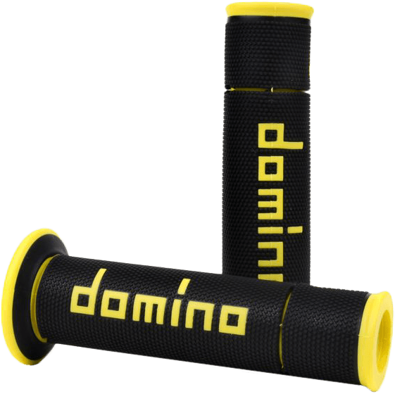 A450 ROAD RACING GRIPS BLACK/YELLOW PAIR