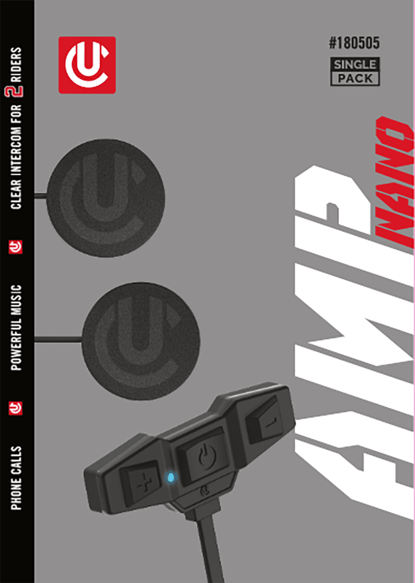 AMP NANO SINGLE KIT HELMET AUDIO SINGLE KIT