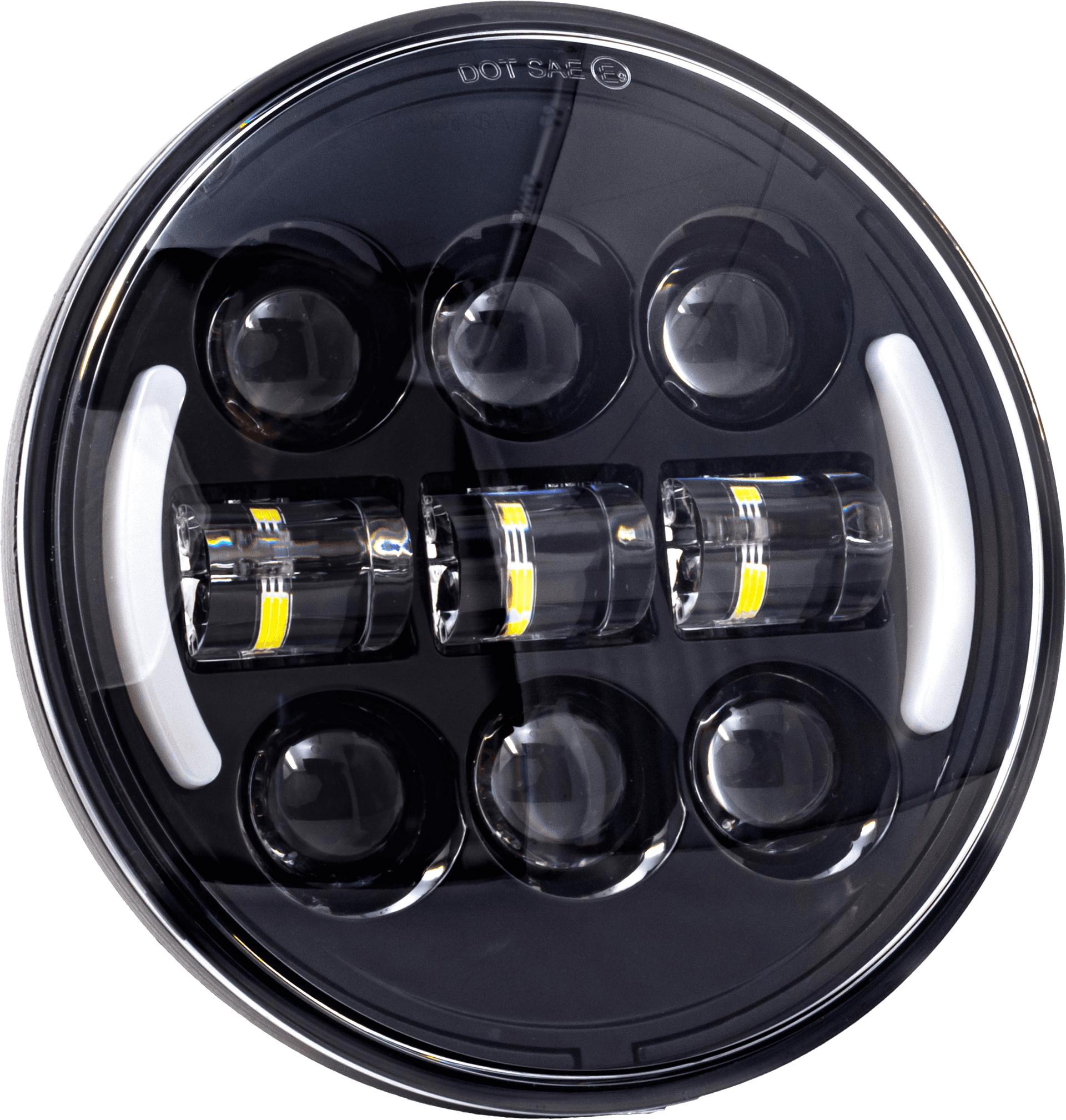 5.75" Deluxe Headlight w/ Turns w/ Switchback