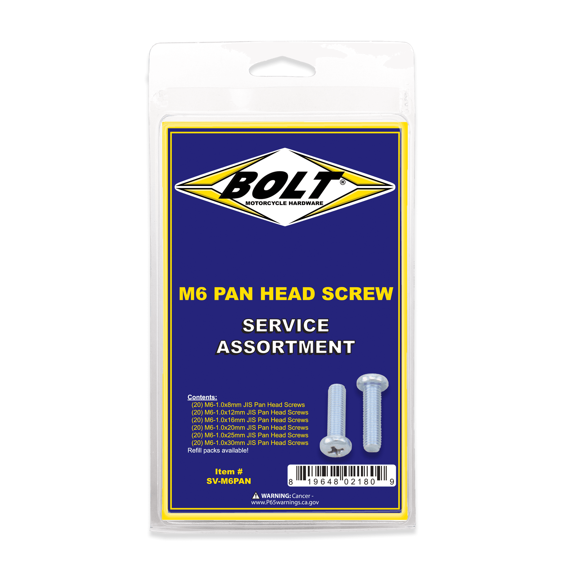 M6 Phillips Head Assortment 120/PK