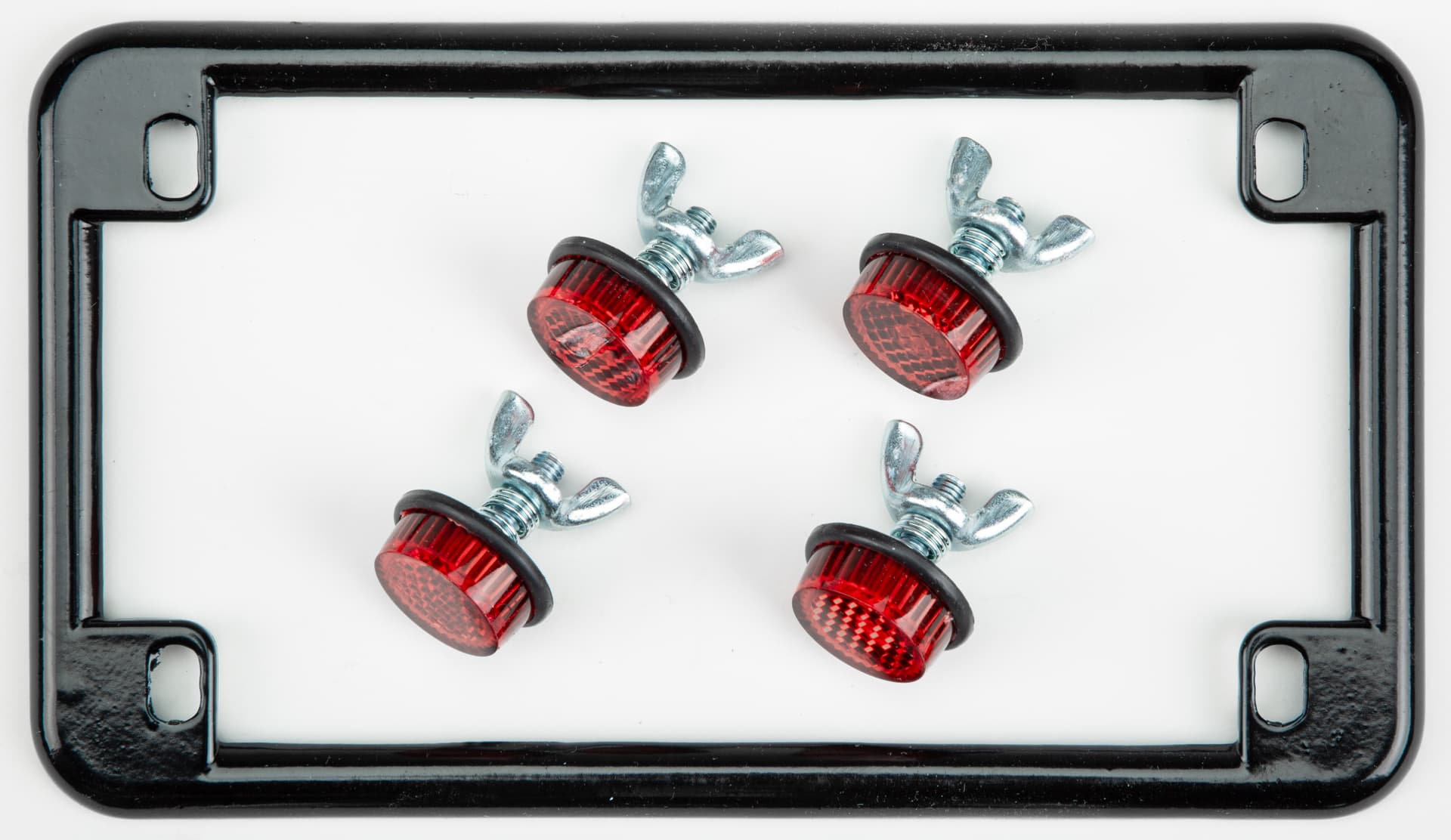 License Plate Frame w/Reflectors