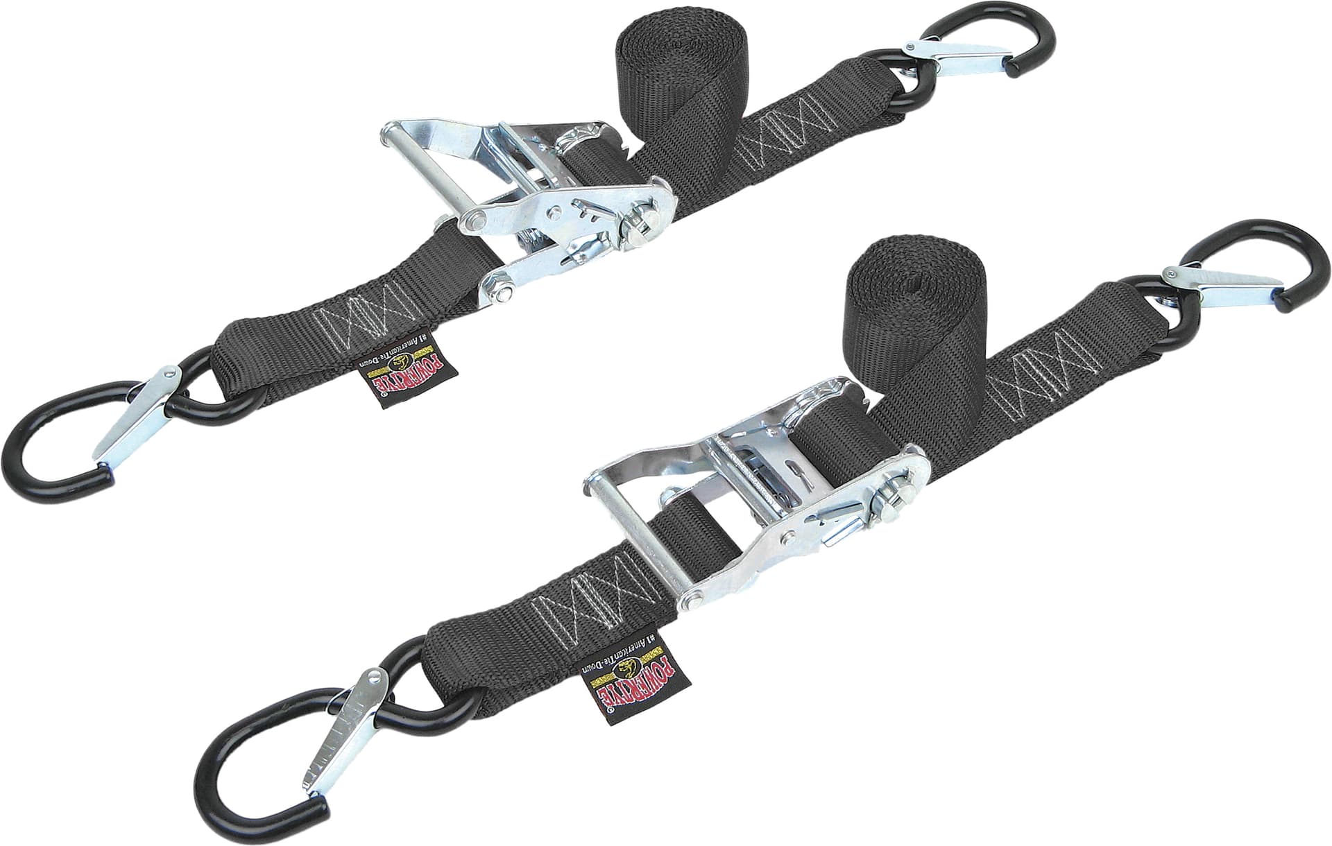 1 1/2" Fat Ratchet Straps w/Secure Hooks