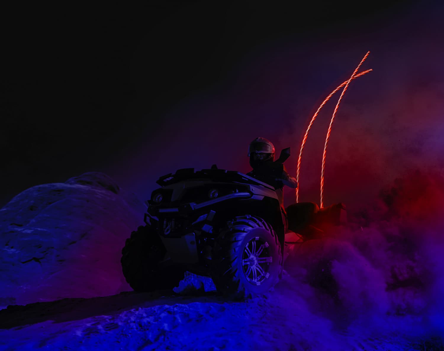 360 Degree RGB LED Whip Flag - Image 5