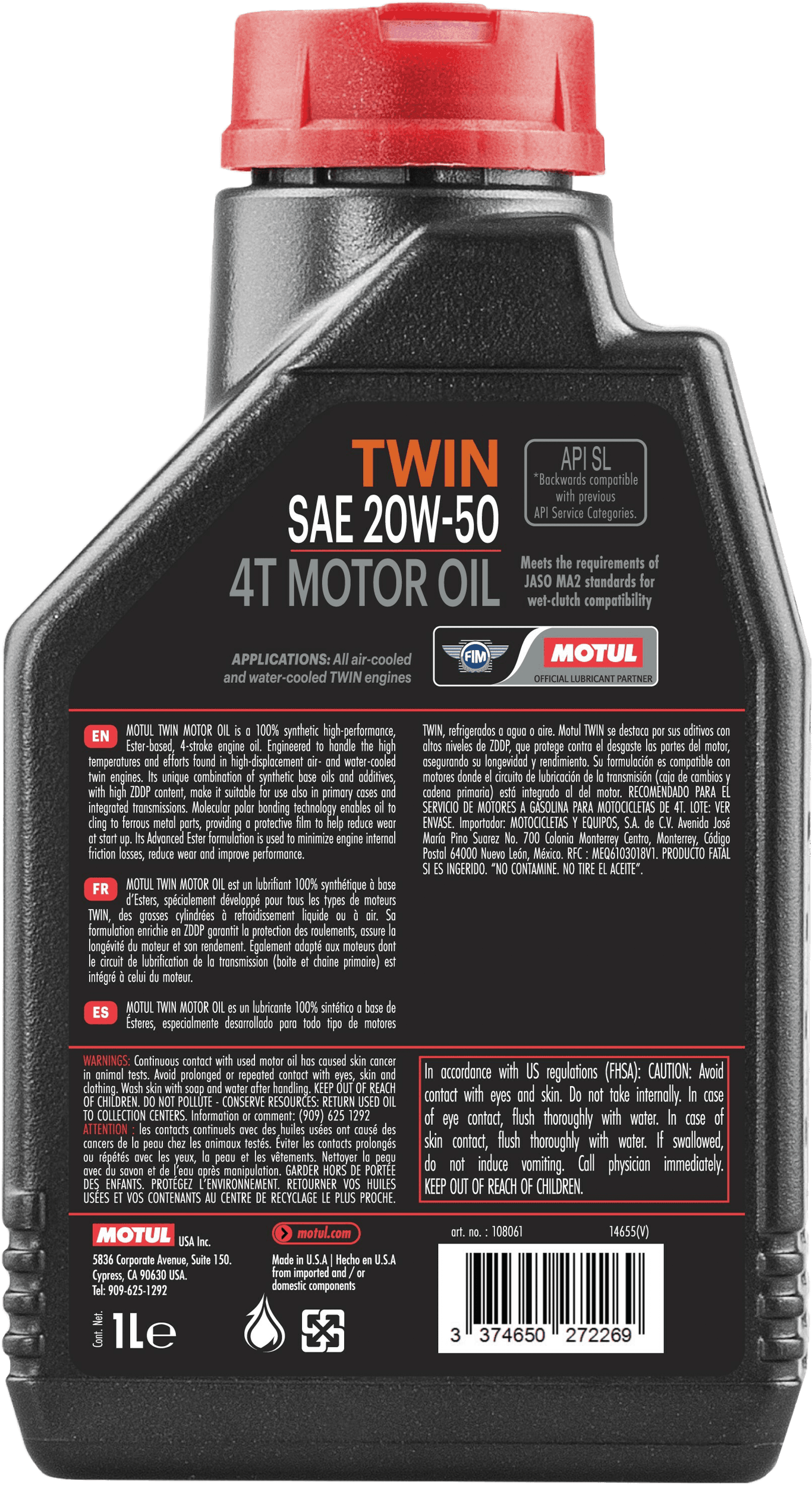 Twin Synethic Oil - Image 3