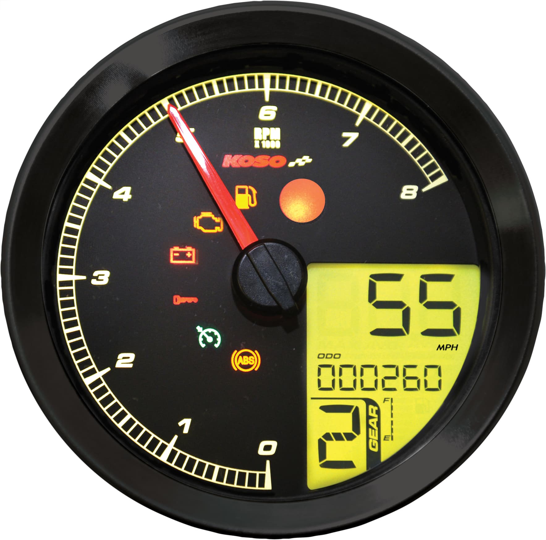 LCD Color Change Speedo and Tachometer