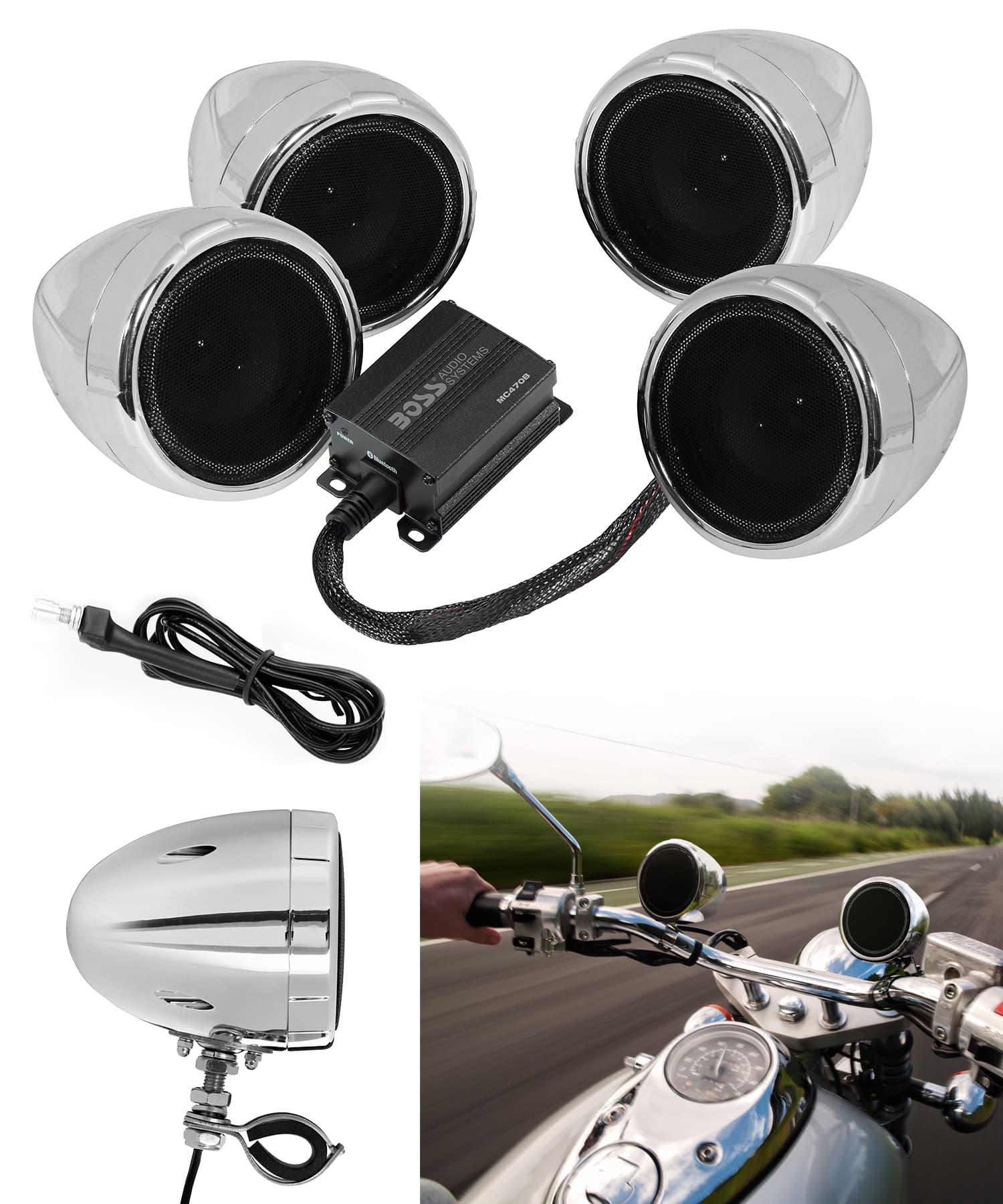 MC470 Handlebar Speaker System