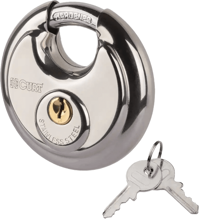 Curt Stainless Steel Round Padlock