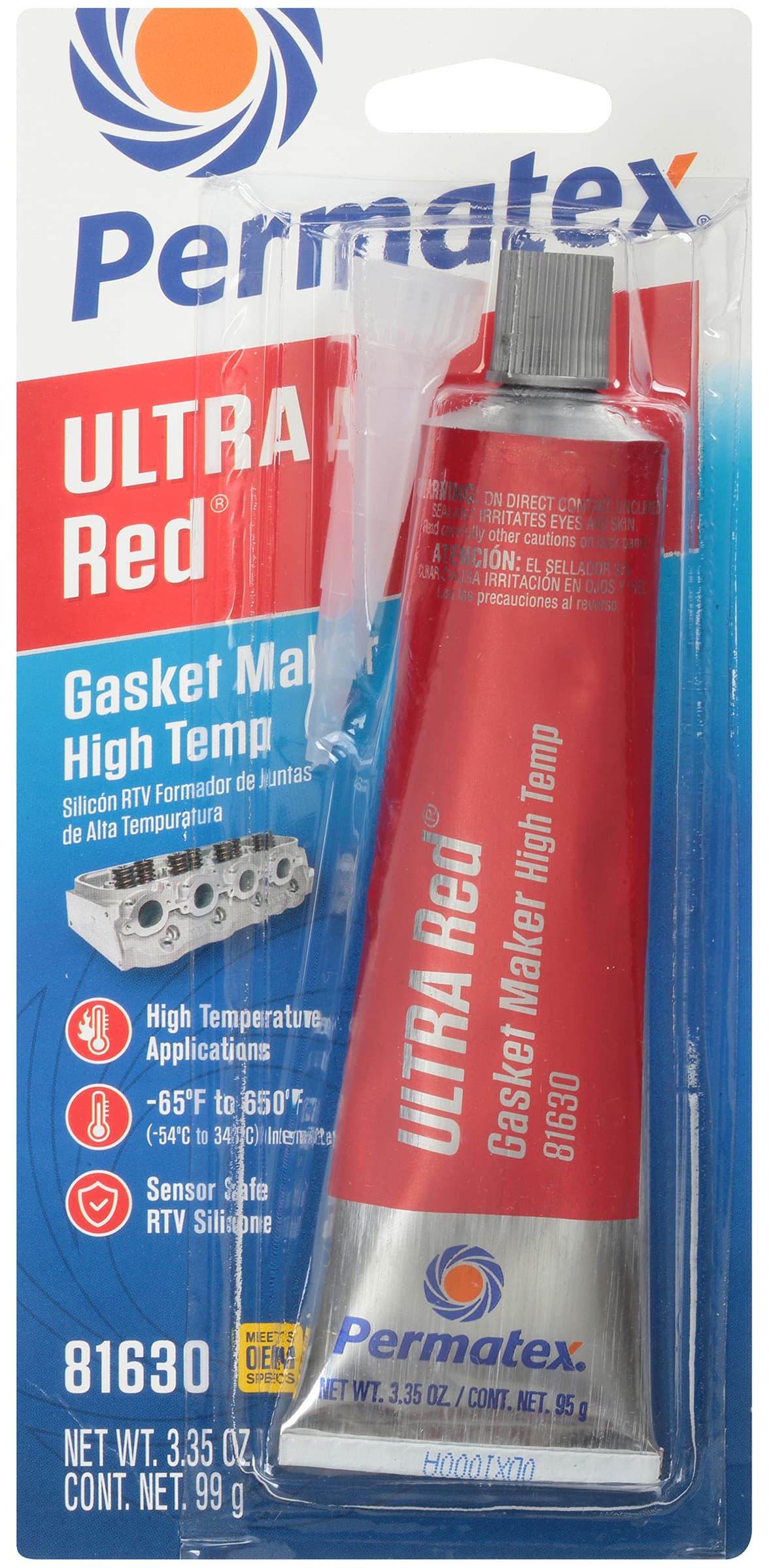 Ultra Red High-Temp RTV Silicone
