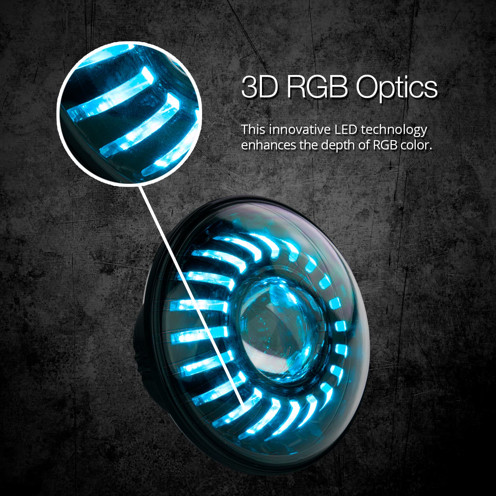 7" XKChrome RGB Headlight - Image 3