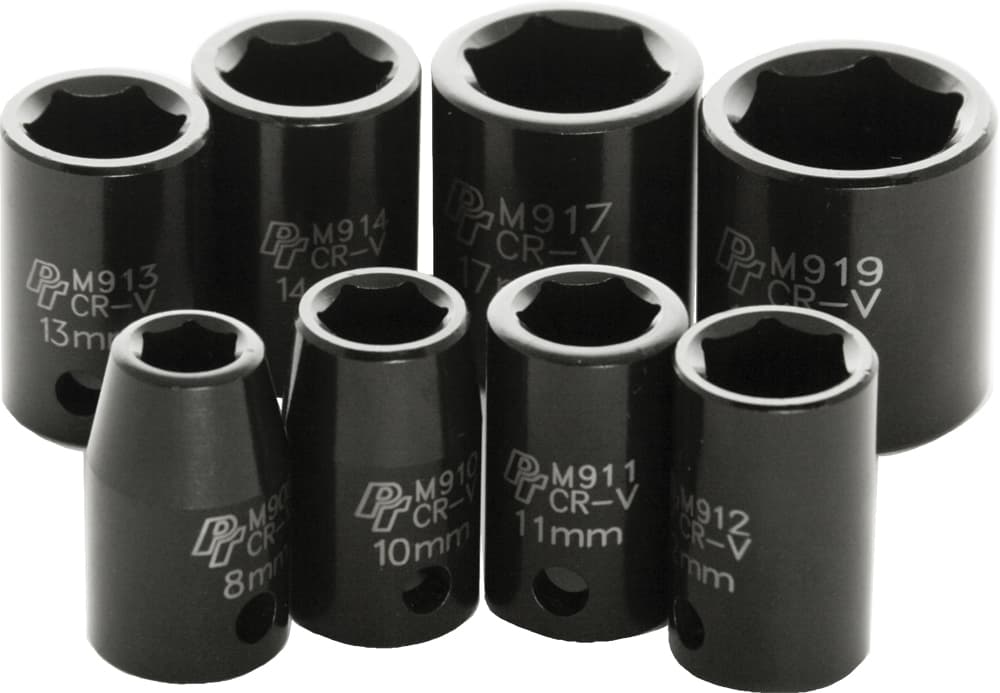 3/8" Metric Impact Socket Set