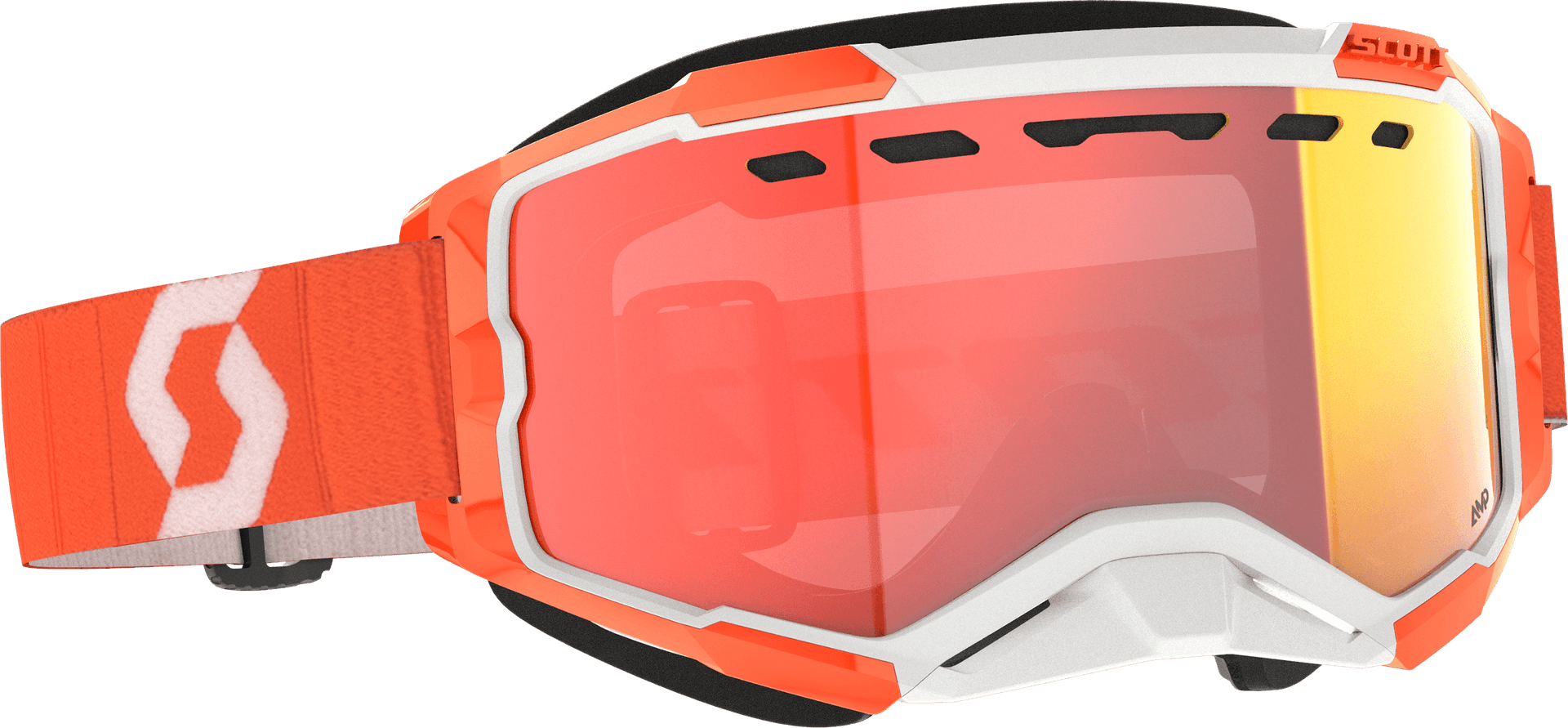 FURY SNOWCROSS GOGGLE ORANGE ENHANCER RED CHRM