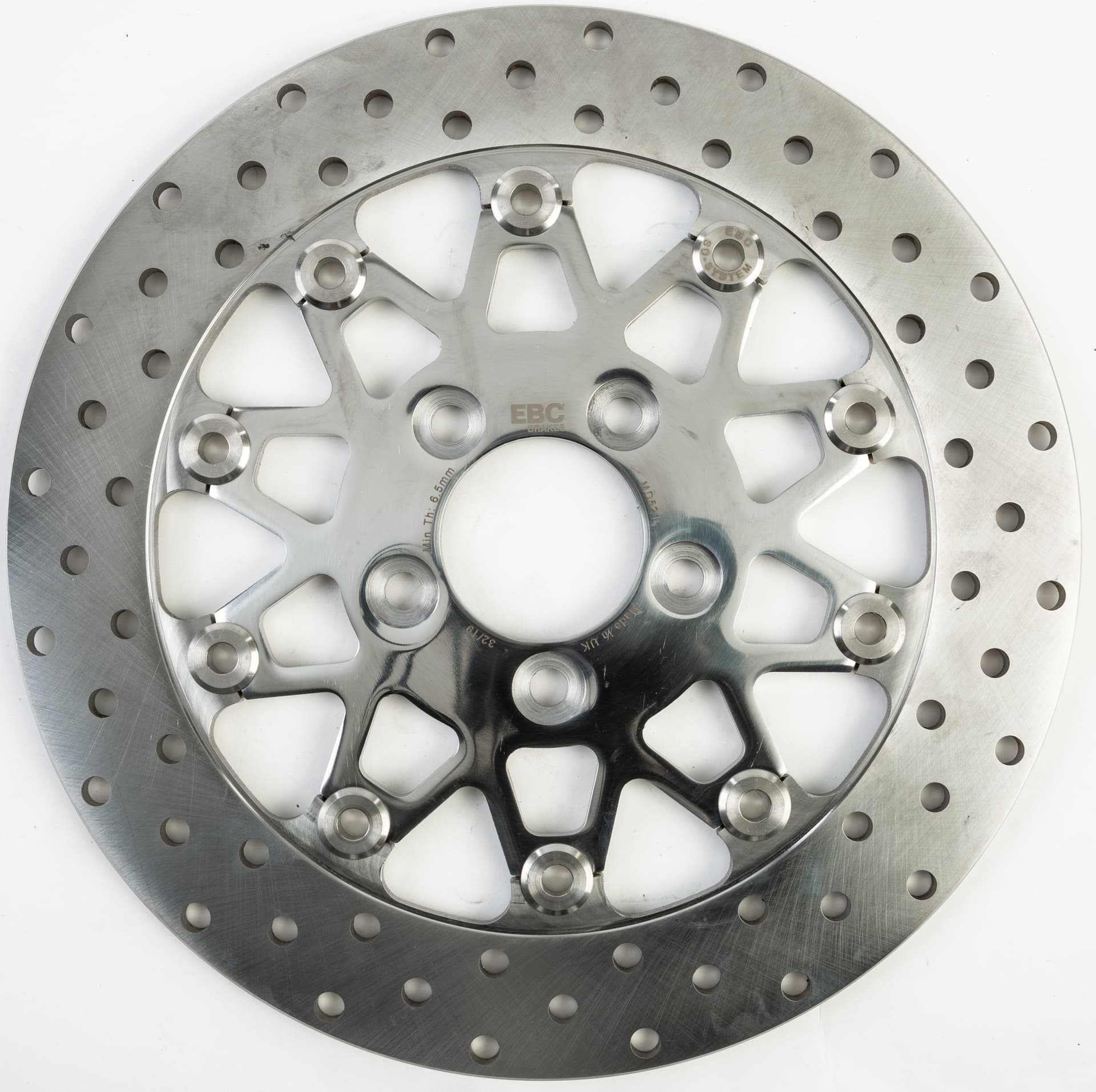 V-TWIN STREET ROTOR FSD006CBLK FLOATING 5 SPOKE FRONT - Image 9