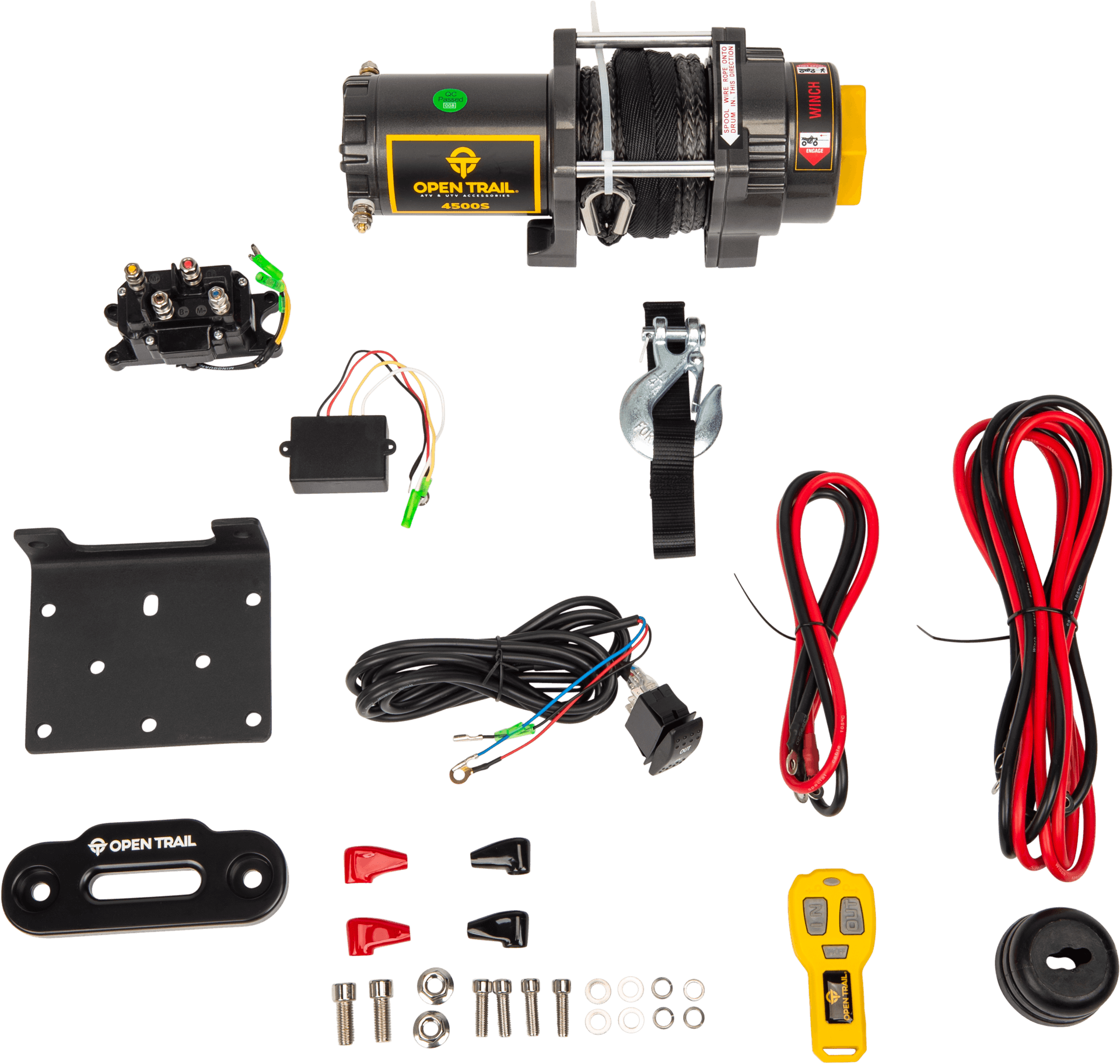 OPEN TRAIL 3500LB WINCH SYNTHETIC ROPE