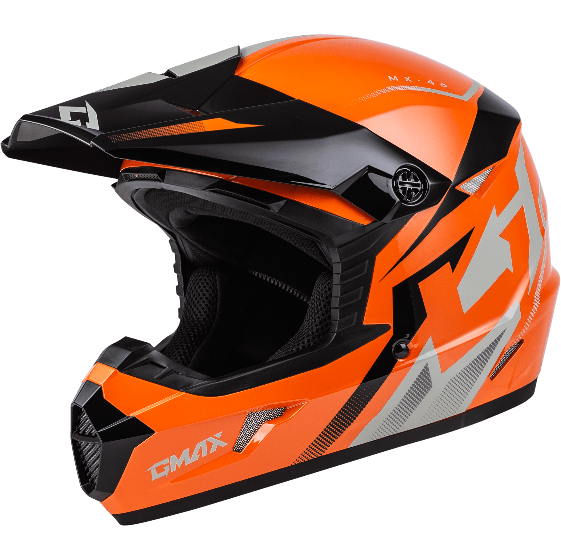 MX-46 COMPOUND HELMET ORANGE/BLACK/GREY XL