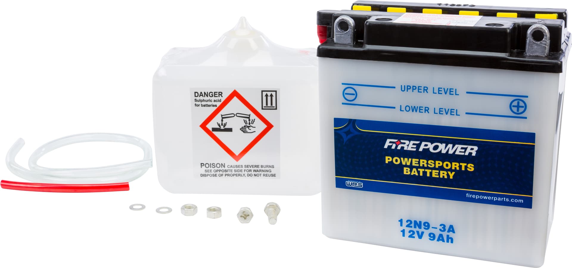 Fire Power Heavy Duty Battery W/ACID 12N7-4A - Image 20